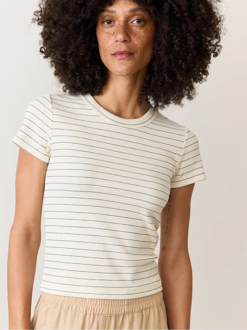 MARINE LAYER Lexi Rib Sun-In Crew Tee
